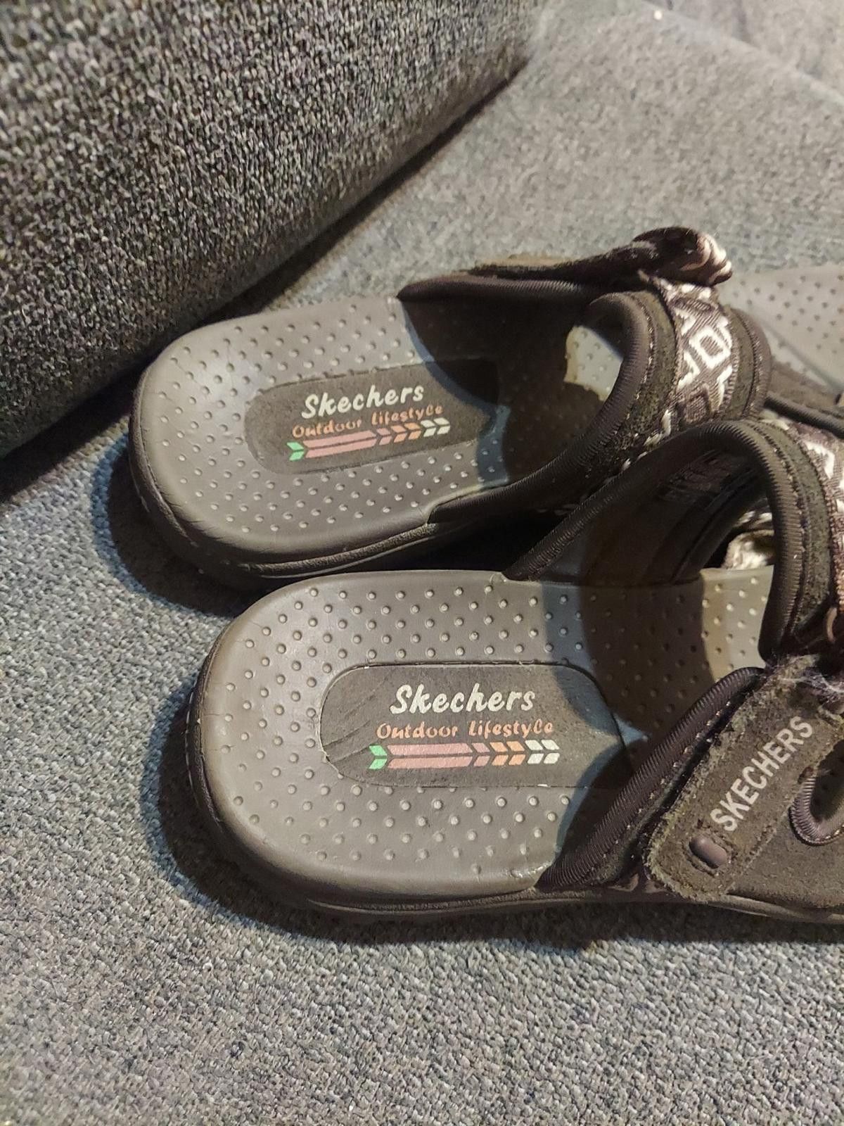 SKECHERS Womens Skechers Outdoor Lifestyle Brown Thong Sandals Size US 8 / IT 38 - 4 Thumbnail