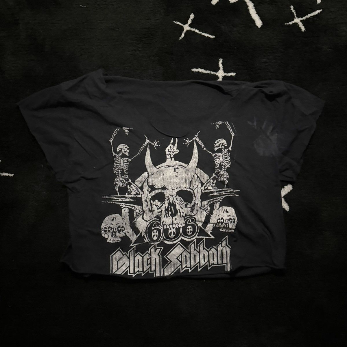 Band Tees Black Sabbath - Crop Top T Shirt Size US S / EU 44-46 / 1 - 1 Thumbnail