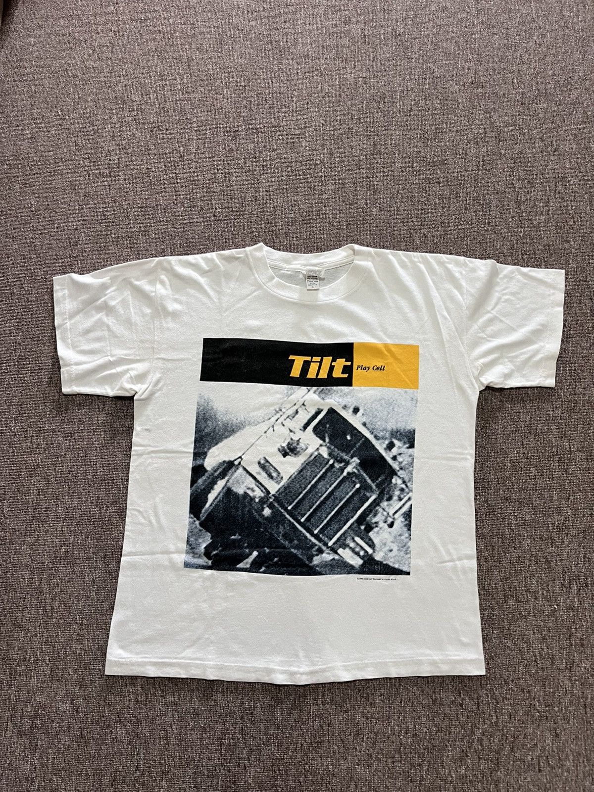 Band Tees Vtg RARE Tilt (Play Cell Album Cover) Cinderblock 1993 Size US L / EU 52-54 / 3 - 2 Thumbnail