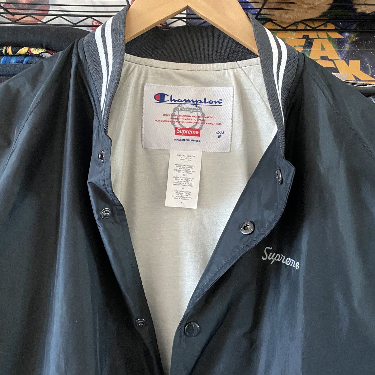 Champion × Supreme Supreme Champion Warm Up Jacket Black 2011 Size US M / EU 48-50 / 2 - 3 Thumbnail