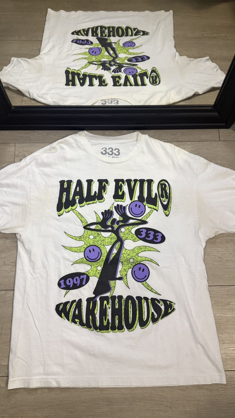 Fuck The Population Vintage / Y2K Half Evil Warehouse Shirt Size US XL / EU 56 / 4 - 1 Thumbnail