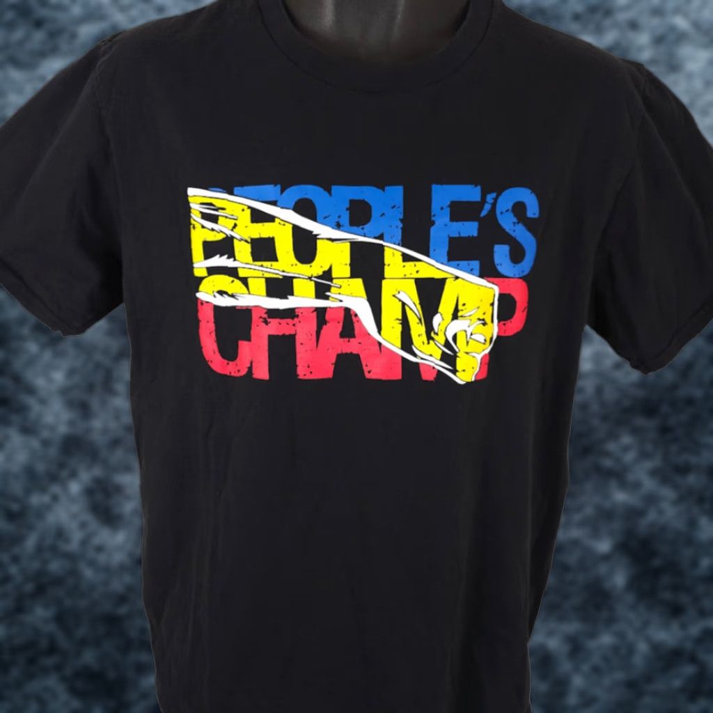 Gildan Peoples Champ T Shirt Mens Large Black Boxing Philippines Fighter Gildan Shirt Mens Black Sports Manny Pacquiao 2010s Size US L / EU 52-54 / 3 - 1 Thumbnail