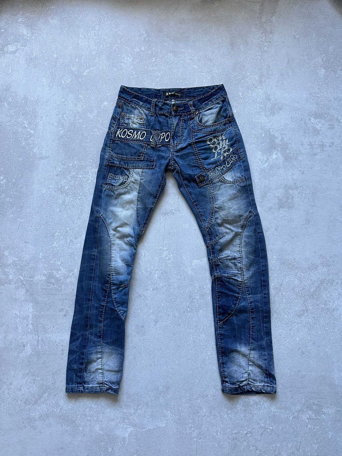 Japanese Brand × Vintage Jeans Kosmo-Lupo Y2K Japanese Style size 29 Vintage Crazy Size US 29 - 1 Thumbnail