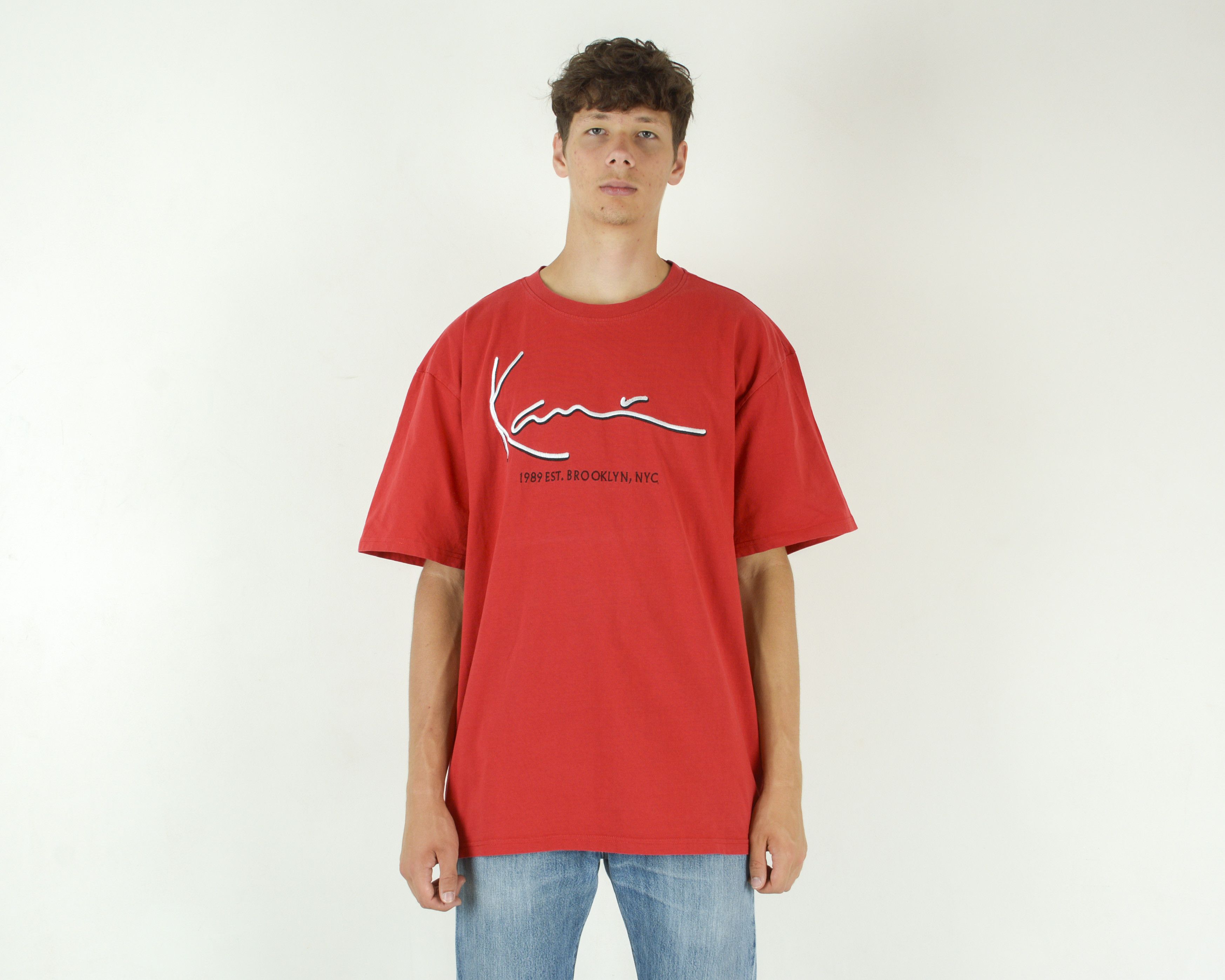 Karl Kani Men 2XL Short Sleeved Shirt Embroidered Crew Neck Tee Summer Size US XXL / EU 58 / 5 - 1 Thumbnail