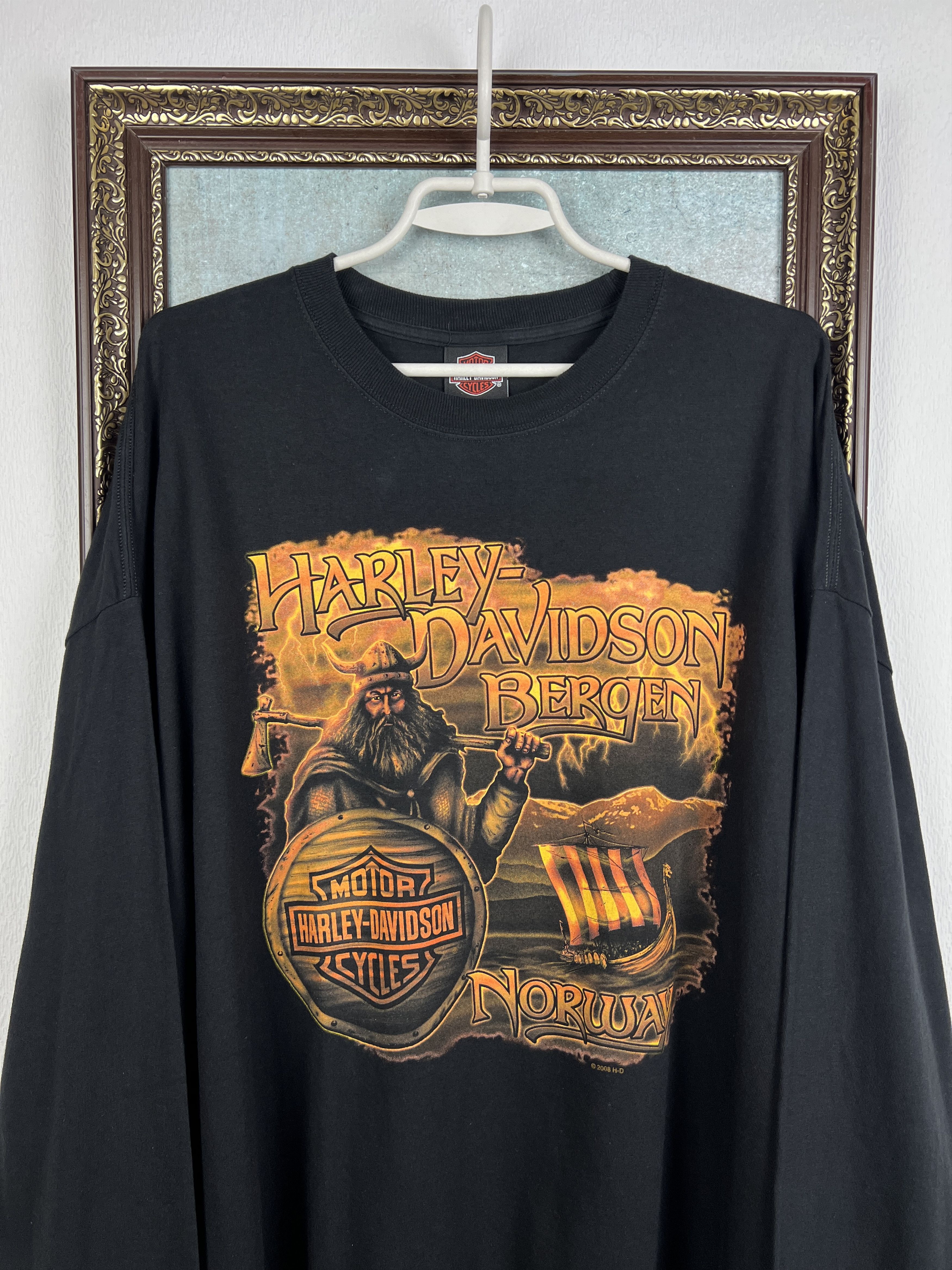 Harley Davidson Norway Over Print Long Sleeve Shirt Jersey Size 3XL Size US XXL / EU 58 / 5 - 3 Thumbnail