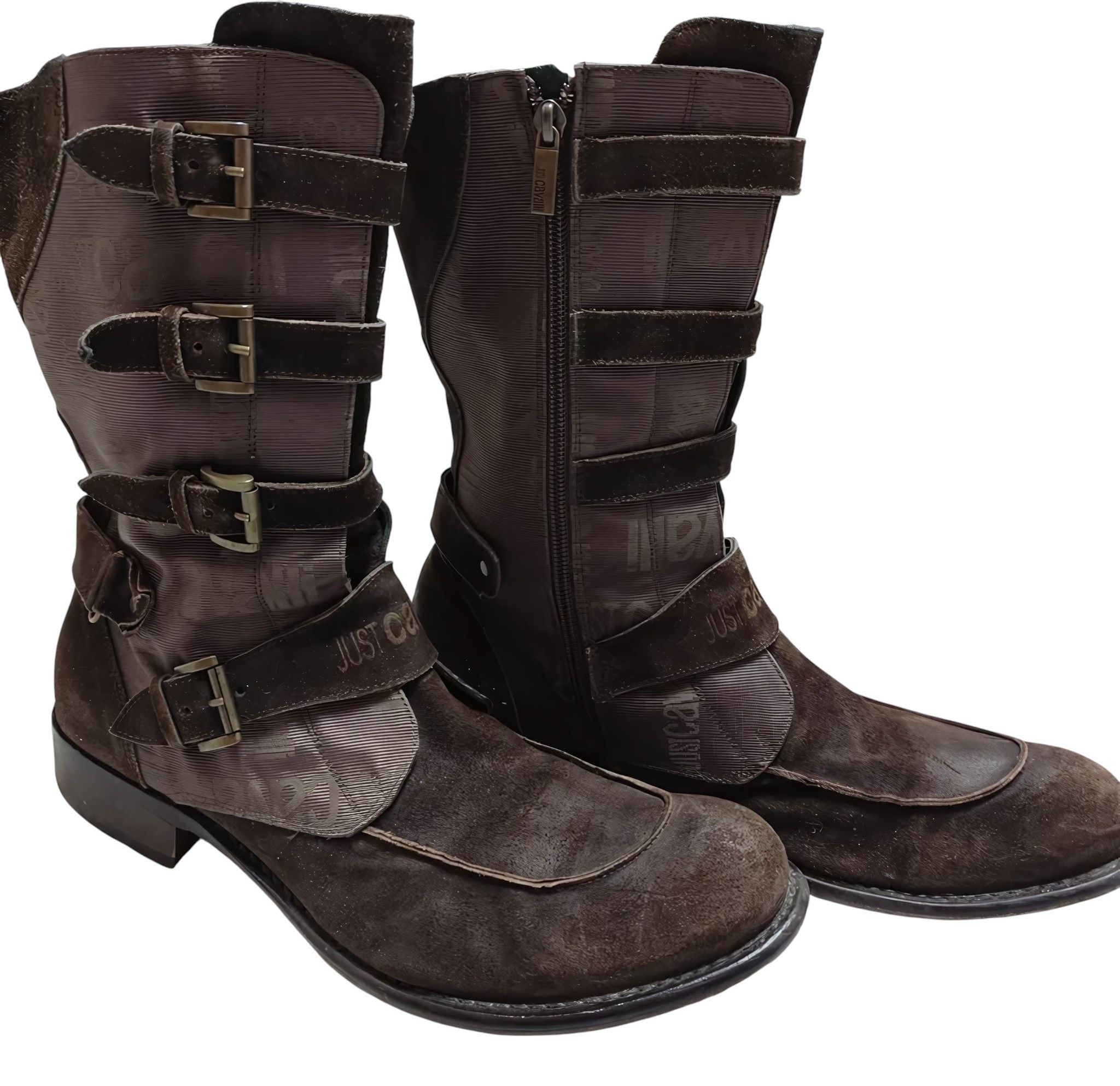 Roberto Cavalli COMBAT BOOTS Size US 10 / EU 43 - 1 Thumbnail