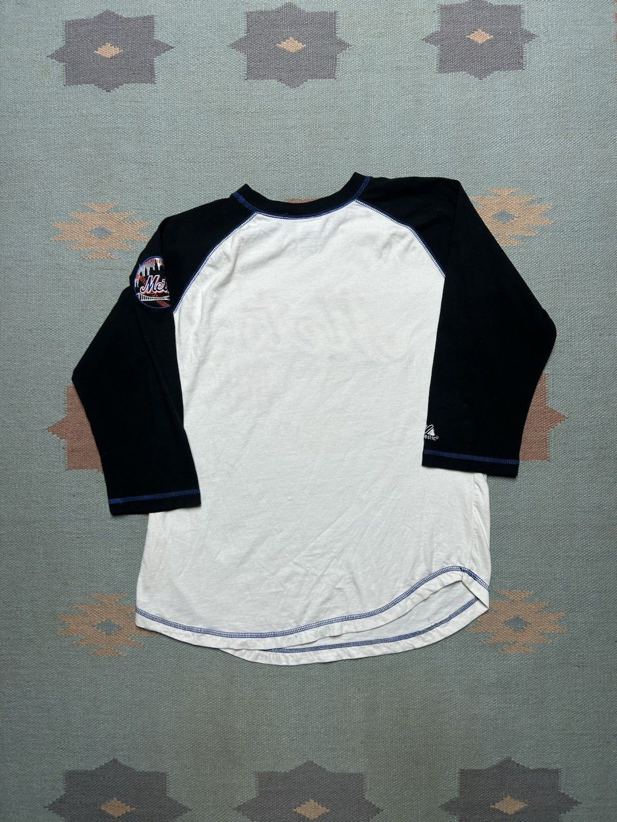 Vintage Vtg raglan t shirt New York Mets embroidered MLB women’s L Size L / US 10 / IT 46 - 8 Thumbnail