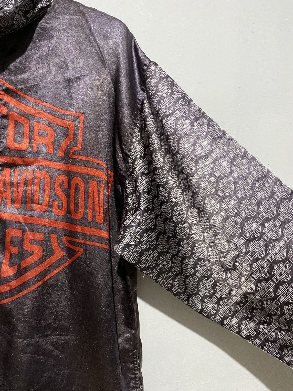Harley Davidson × Vintage Rare harley davidson big logo light jacket vintage Size US XL / EU 56 / 4 - 4 Thumbnail