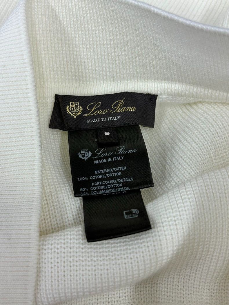 Loro Piana LORO PIANA sizeS White asymmetrical half skirt Size 23" - 4 Thumbnail