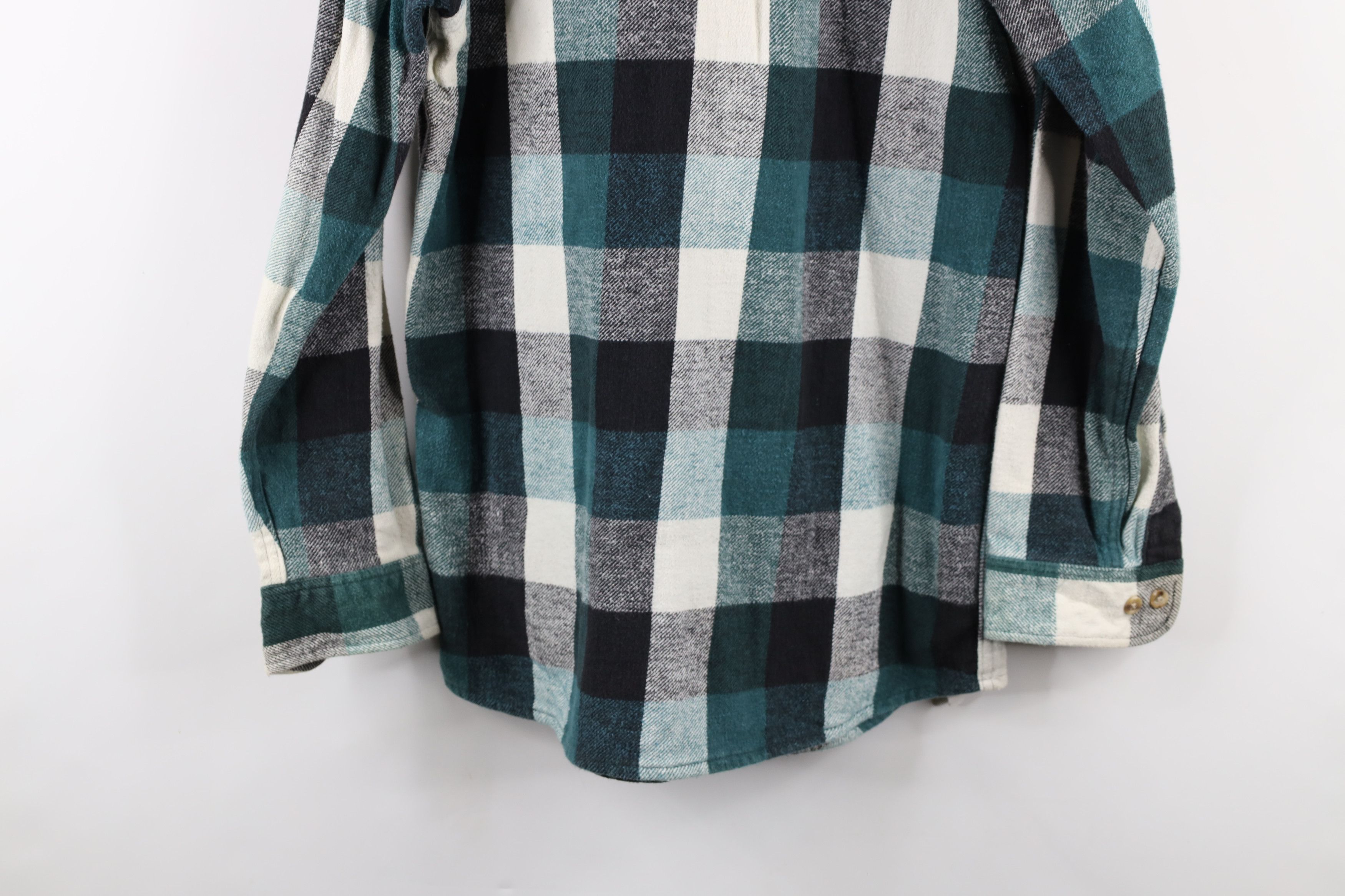 Vintage Vintage 90s Streetwear Heavyweight Button Shirt Plaid Size US M / EU 48-50 / 2 - 12 Thumbnail