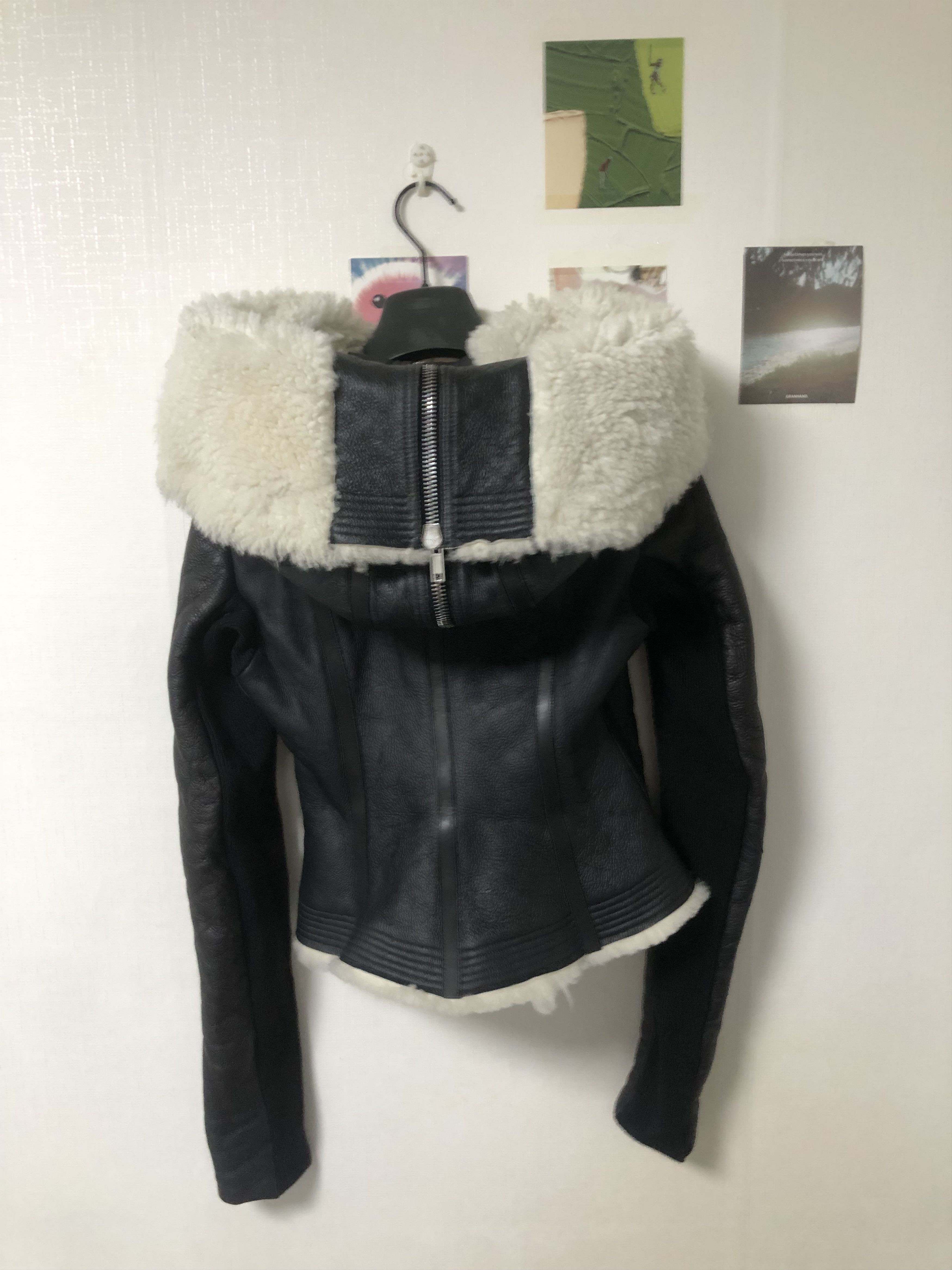 Rick Owens Rick Owens 16FW MASTODON Hooded Shearling Leather Jacket Size M / US 6-8 / IT 42-44 - 3 Thumbnail