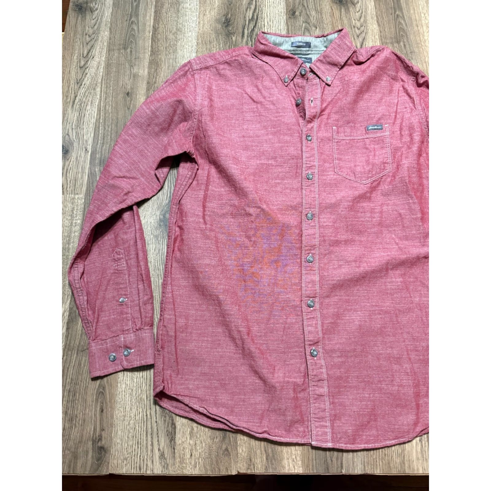 Eddie Bauer Eddie Bauer Shirts Men's Large Red Long Sleeve Button Up Classic Fit Casual Size US L / EU 52-54 / 3 - 3 Thumbnail
