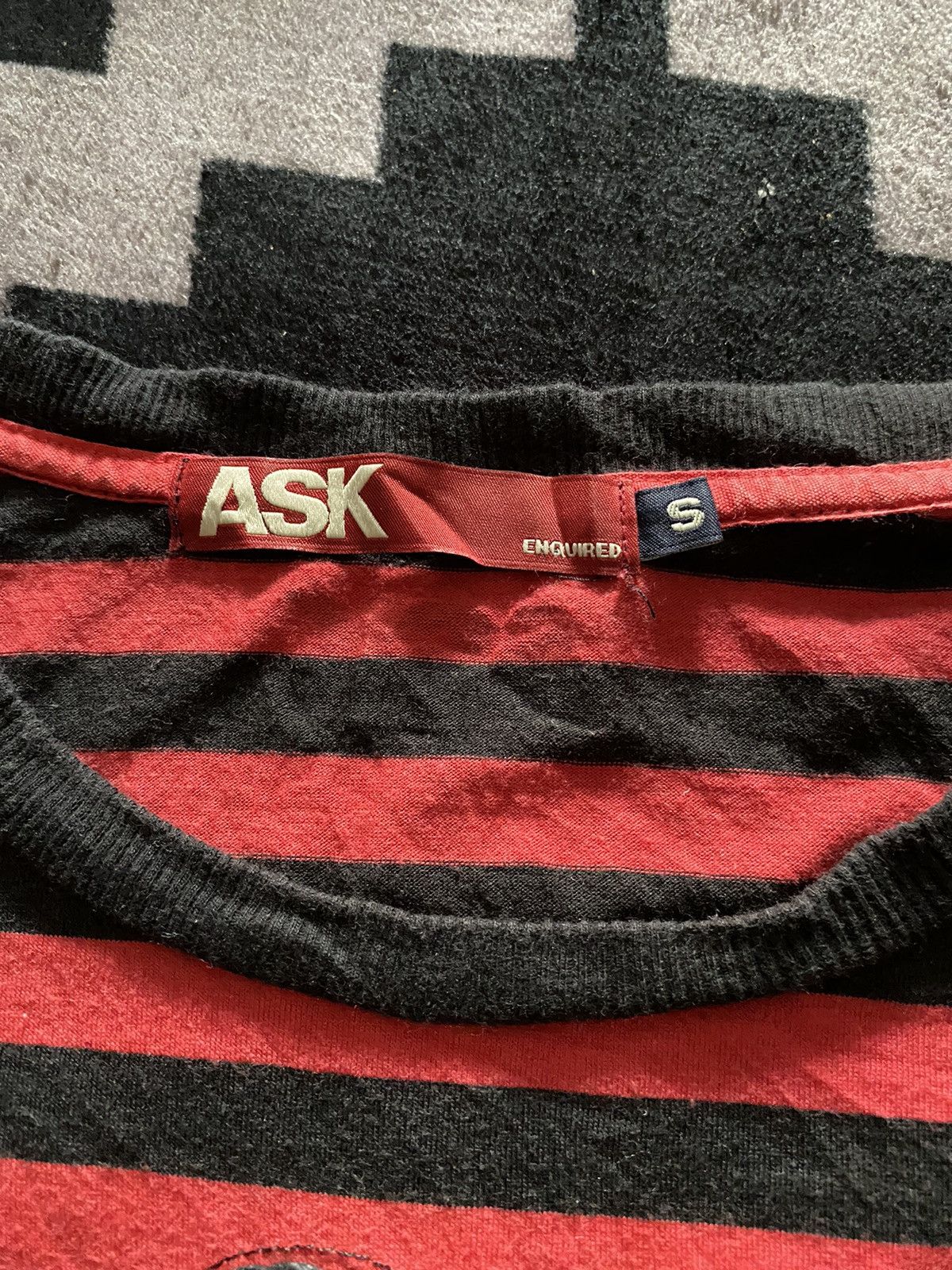 20471120 Ask enquired mickey striped longsleeve tshirt Size US S / EU 44-46 / 1 - 3 Thumbnail