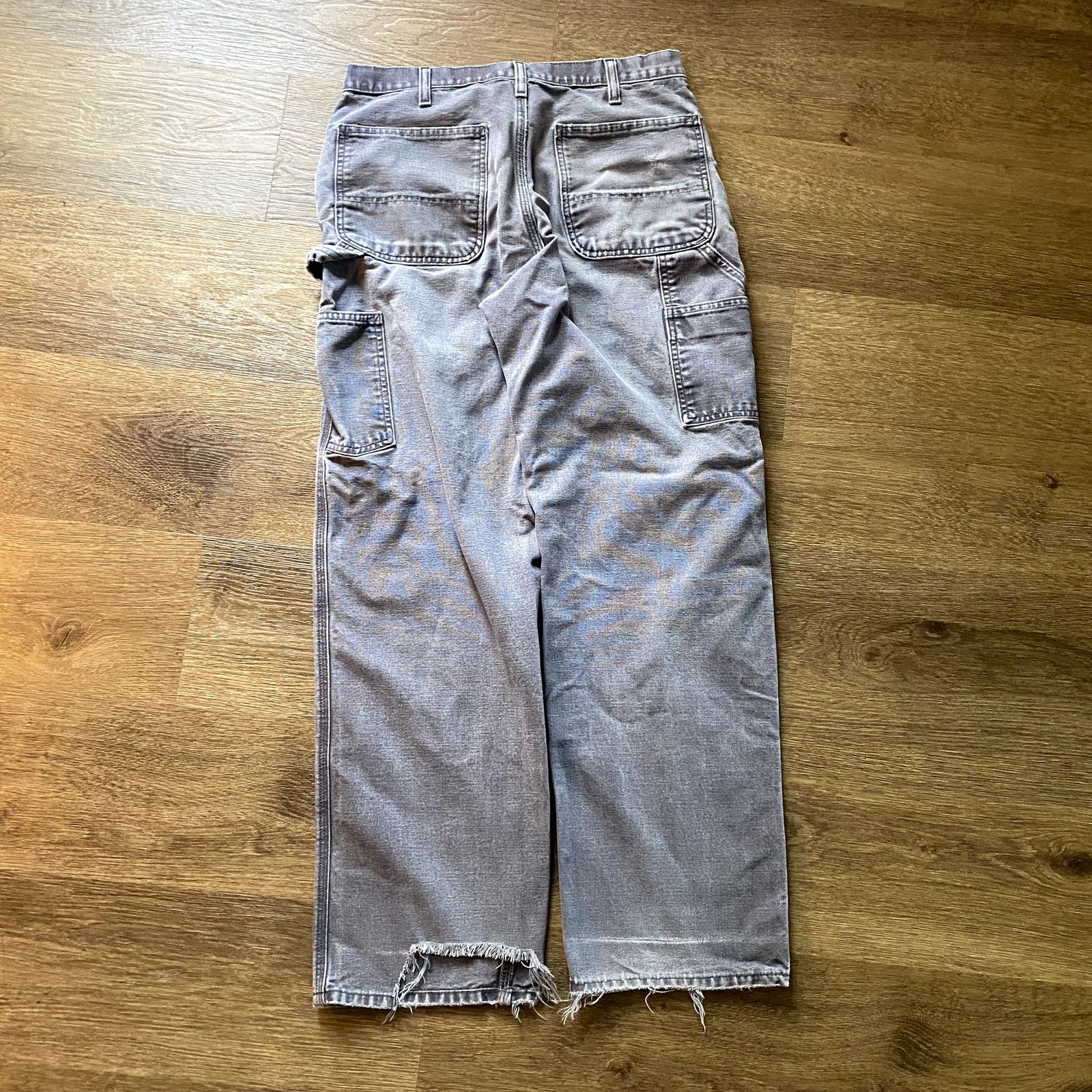 Carhartt Grey Canvas Carhartt Carpenter Pants Size US 32 / EU 48 - 5 Thumbnail
