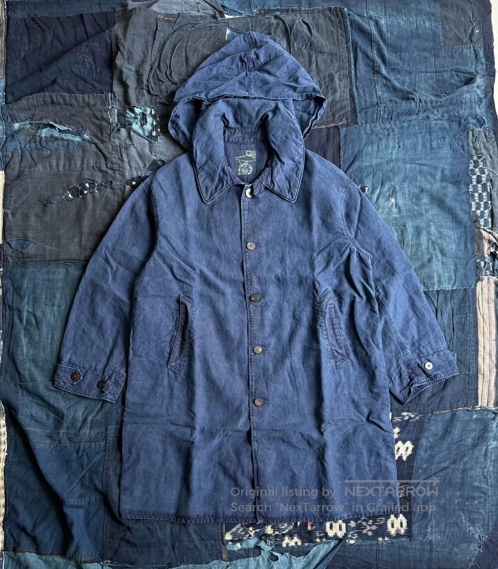 Visvim visvim indigo linen balmat parka coat. Size US M / EU 48-50 / 2 - 2 Thumbnail