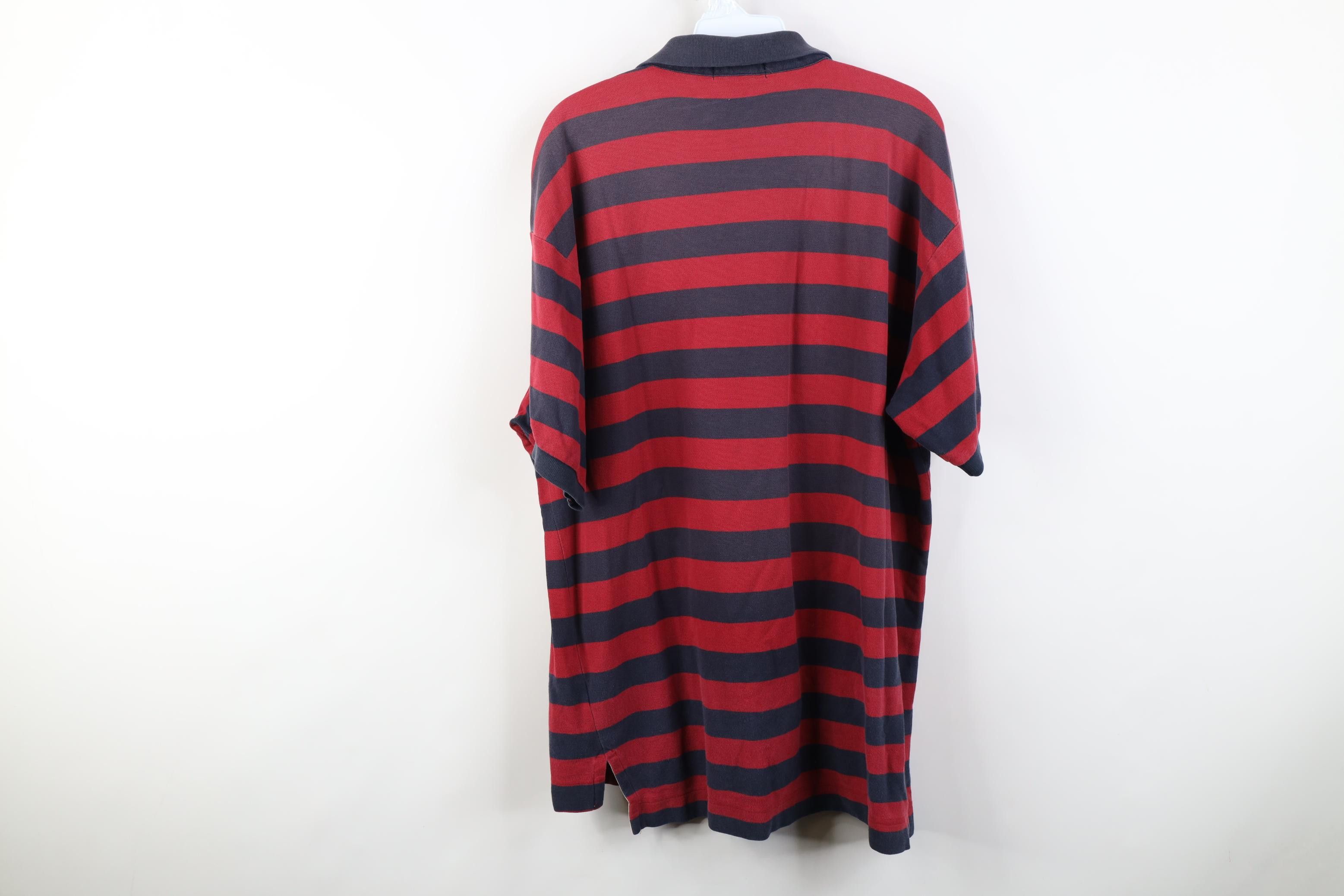 Nautica Vintage 90s Nautica Spell Striped Rugby Polo Shirt Cotton Size US L / EU 52-54 / 3 - 11 Thumbnail
