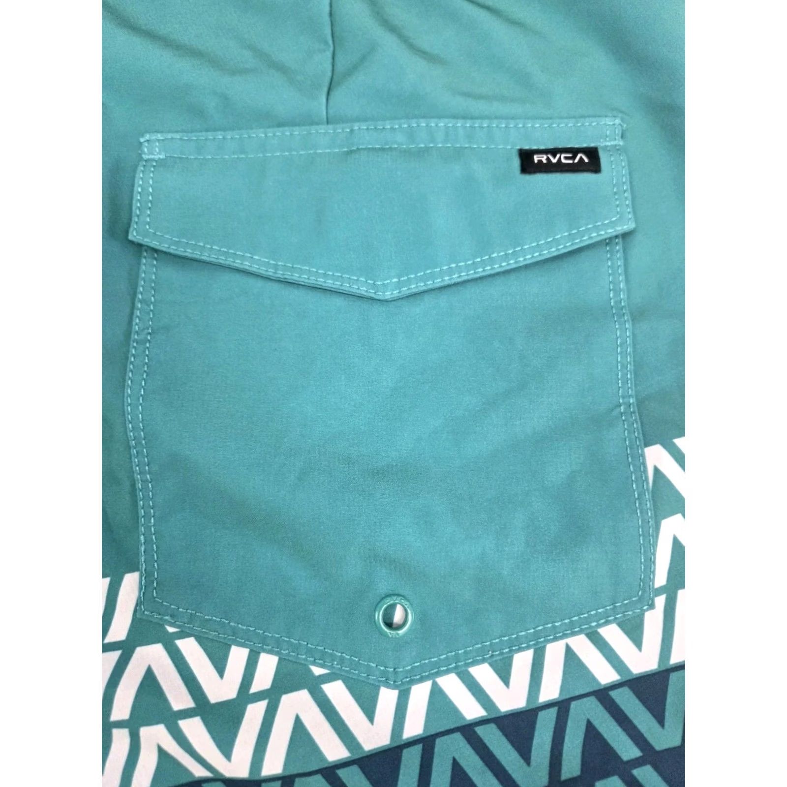 RVCA RVCA Mens Boardshorts Colorblock Back Pocket Drawstring 33 Multicolor Beach Surfing Mens Size ONE SIZE - 8 Thumbnail