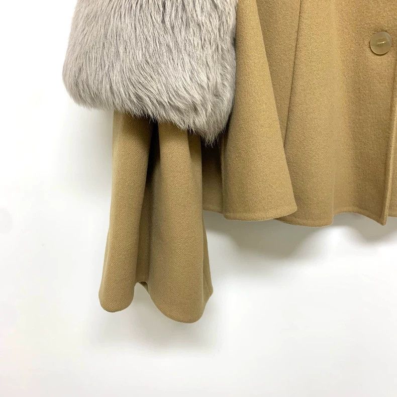 Loewe LOEWE Short apricot wool coat Size XXS / US 00 / IT 34 - 5 Thumbnail