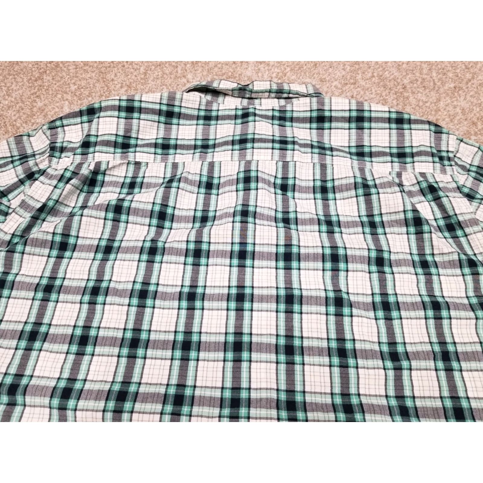 Old Navy VINTAGE Old Navy The Classic Shirt Mens XL Green Plaid Long Sleeve Button-Down Size US XL / EU 56 / 4 - 6 Thumbnail