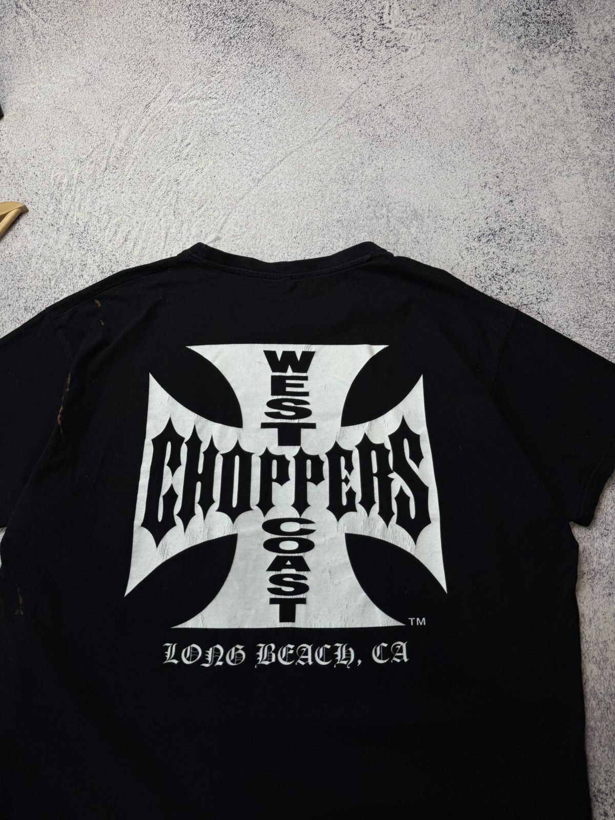 Vintage Vintage West Coast Choppers Black T-Shirt Paul Walker Size US XXL / EU 58 / 5 - 4 Thumbnail
