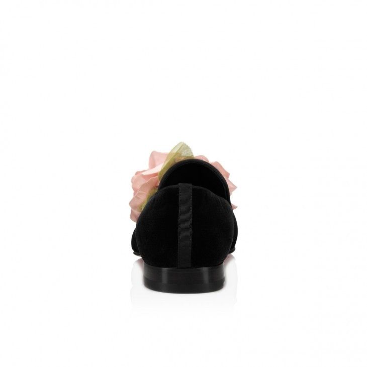 Christian Louboutin o1bcso1str1024 Dandyflor Flat in Black Size US 8 / EU 41 - 3 Thumbnail