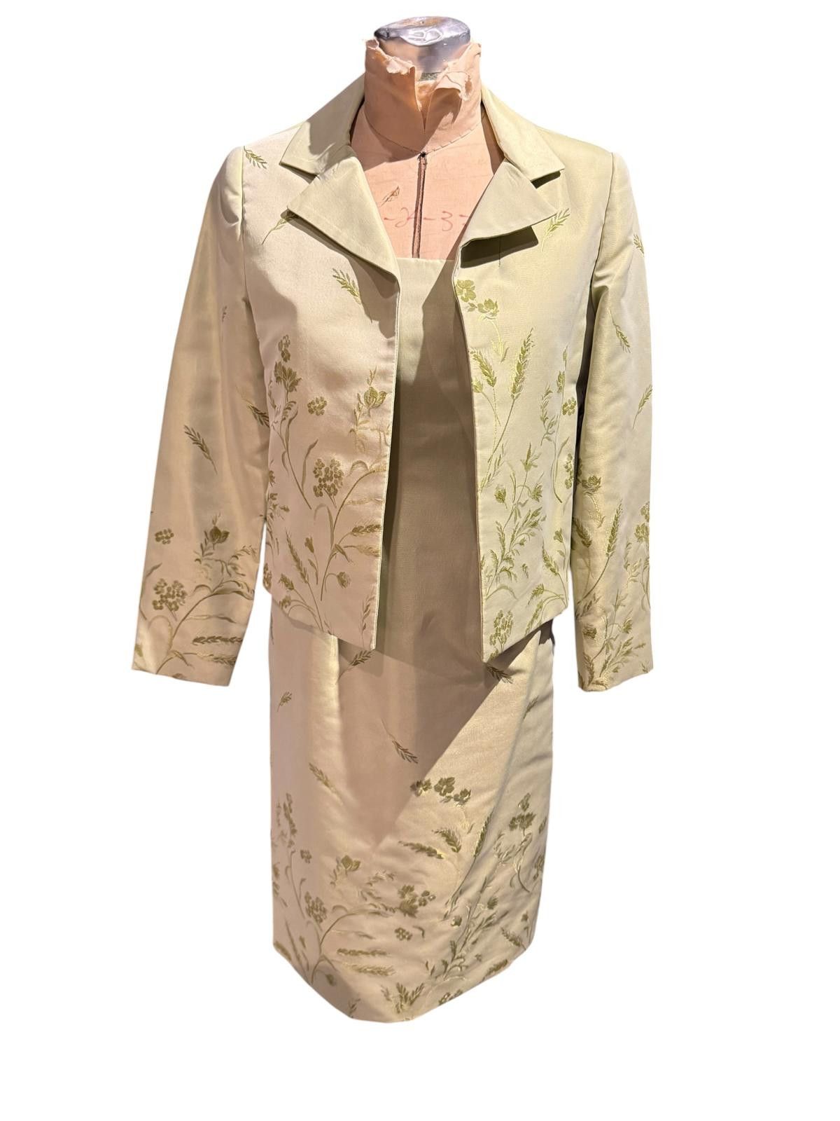 Oscar De La Renta Oscar de la Renta Vintage Embroidered Dress & Jacket Set Size M / US 6-8 / IT 42-44 - 1 Thumbnail