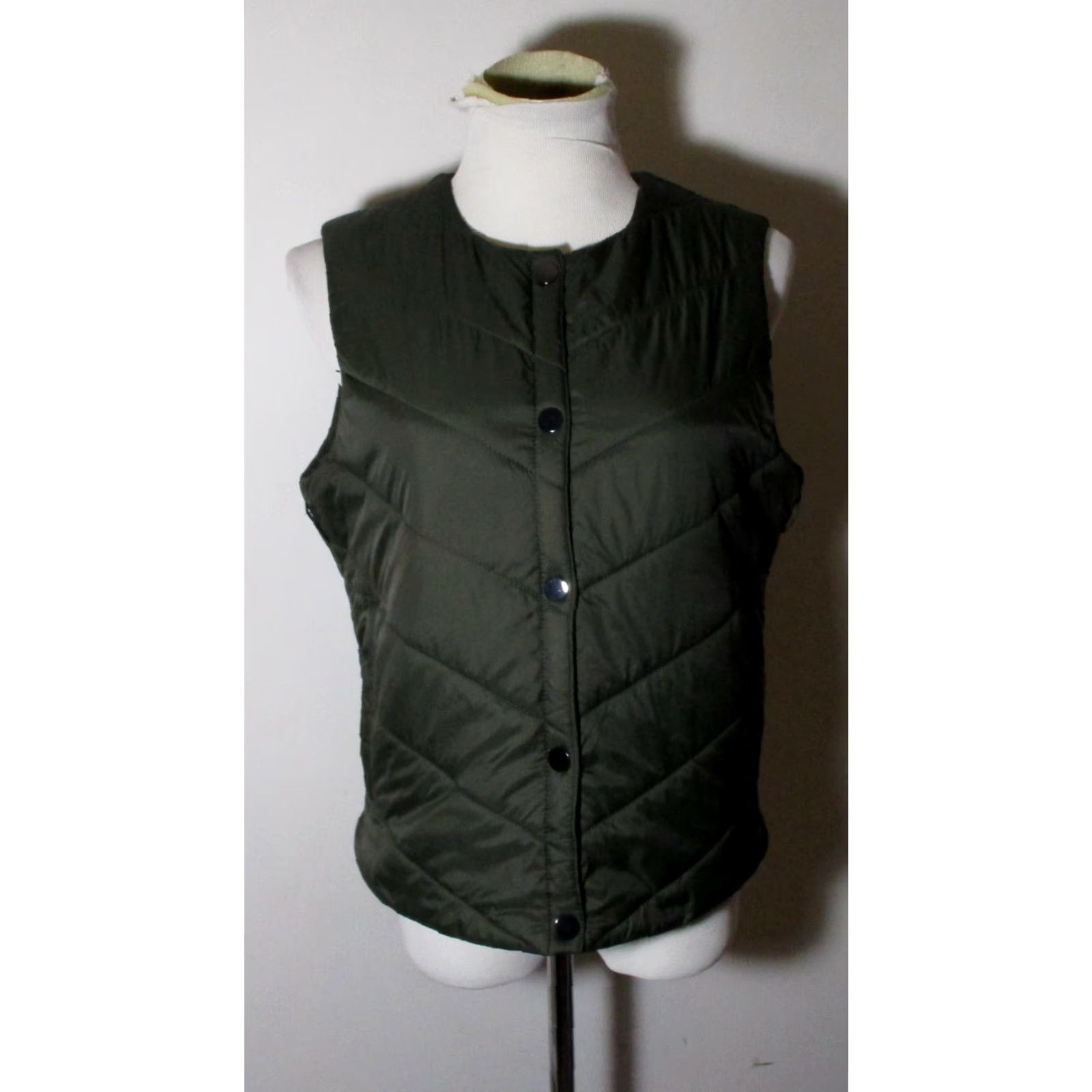 Sam Edelman Sam Edelman Vest Women's Size M Brown Insulated Snap Button Size M / US 6-8 / IT 42-44 - 2 Thumbnail