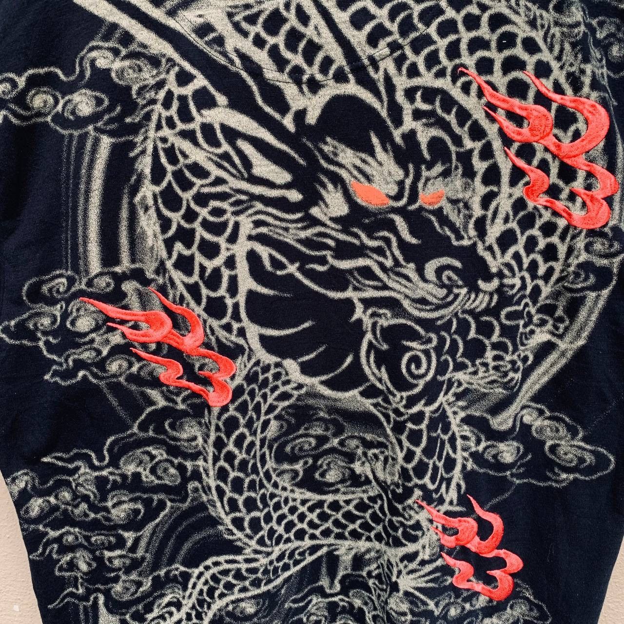 Karakuri Tamashii Rare Vintage Y2K Japan Dragon Harajuku Sukajan Tees Size US XL / EU 56 / 4 - 3 Thumbnail