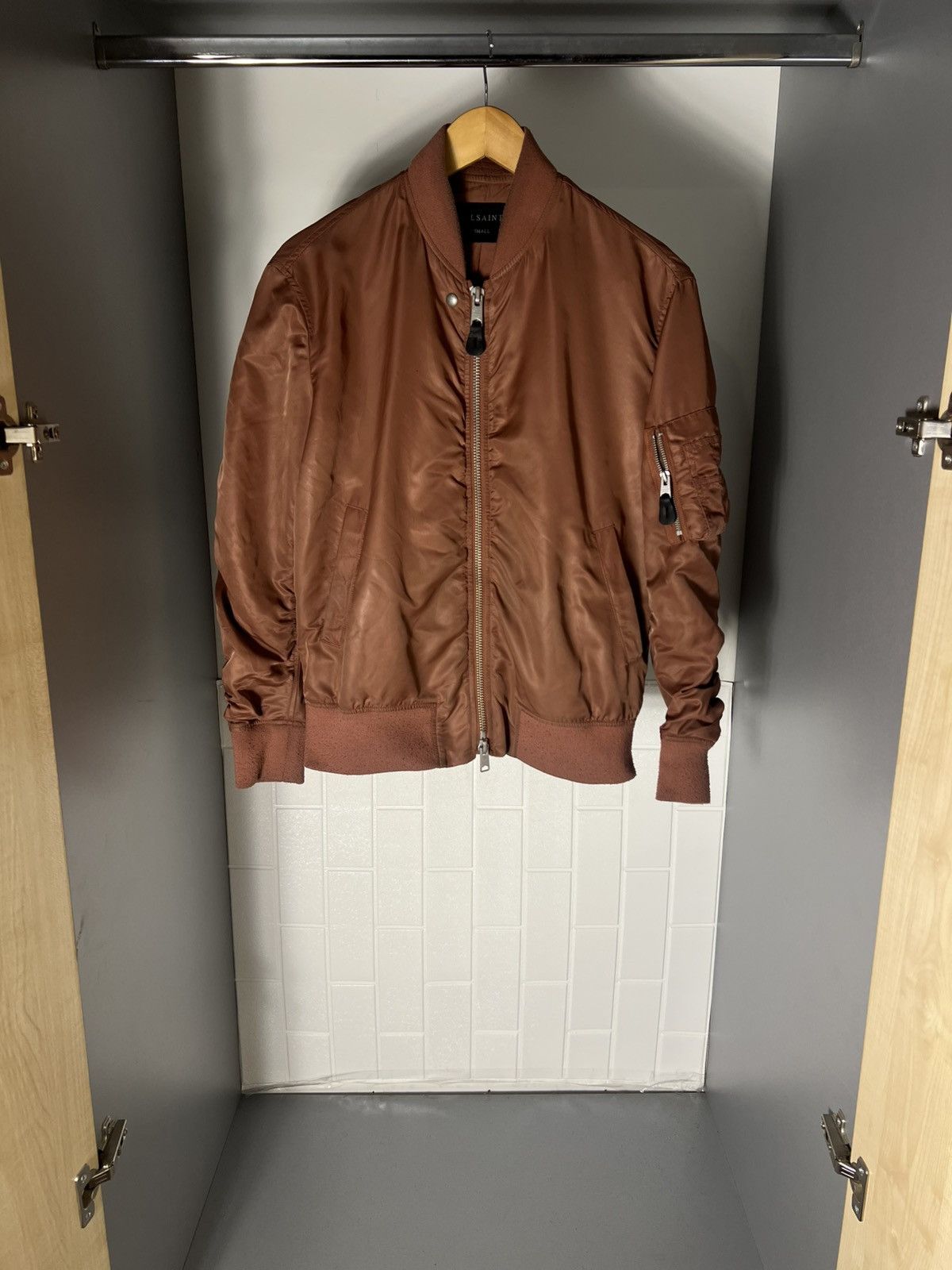 Allsaints VINTAGE ALLSAINTS MY BOMBER TALON ZIP JACKET DESIGNER Y2K Size US S / EU 44-46 / 1 - 1 Thumbnail