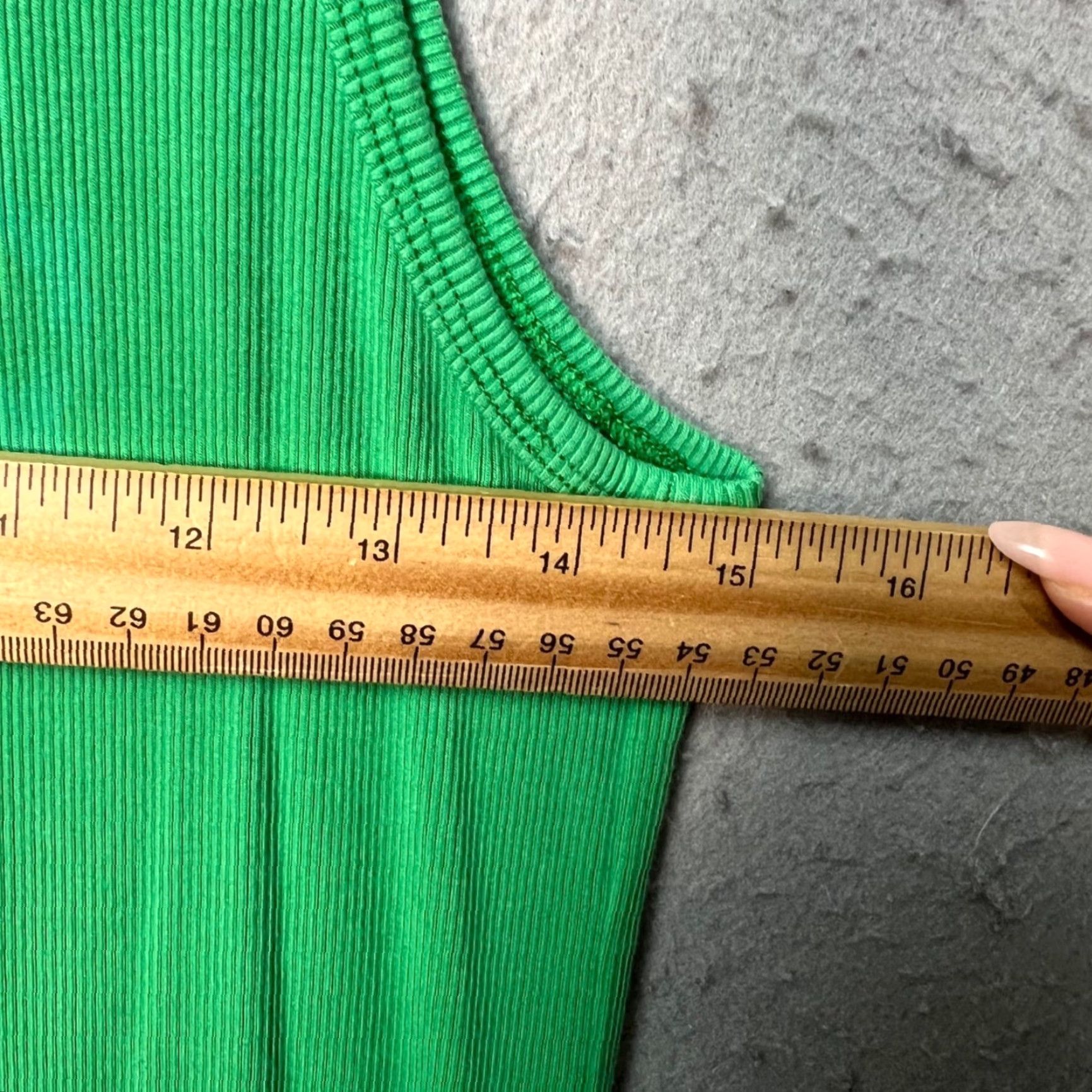 Vintage Wilfred Free Womens Tank Dress L Green Midi Sleeveless Tencel Blend Modal Ribbed Casual Spring Summer Dress Size L / US 10 / IT 46 - 5 Thumbnail