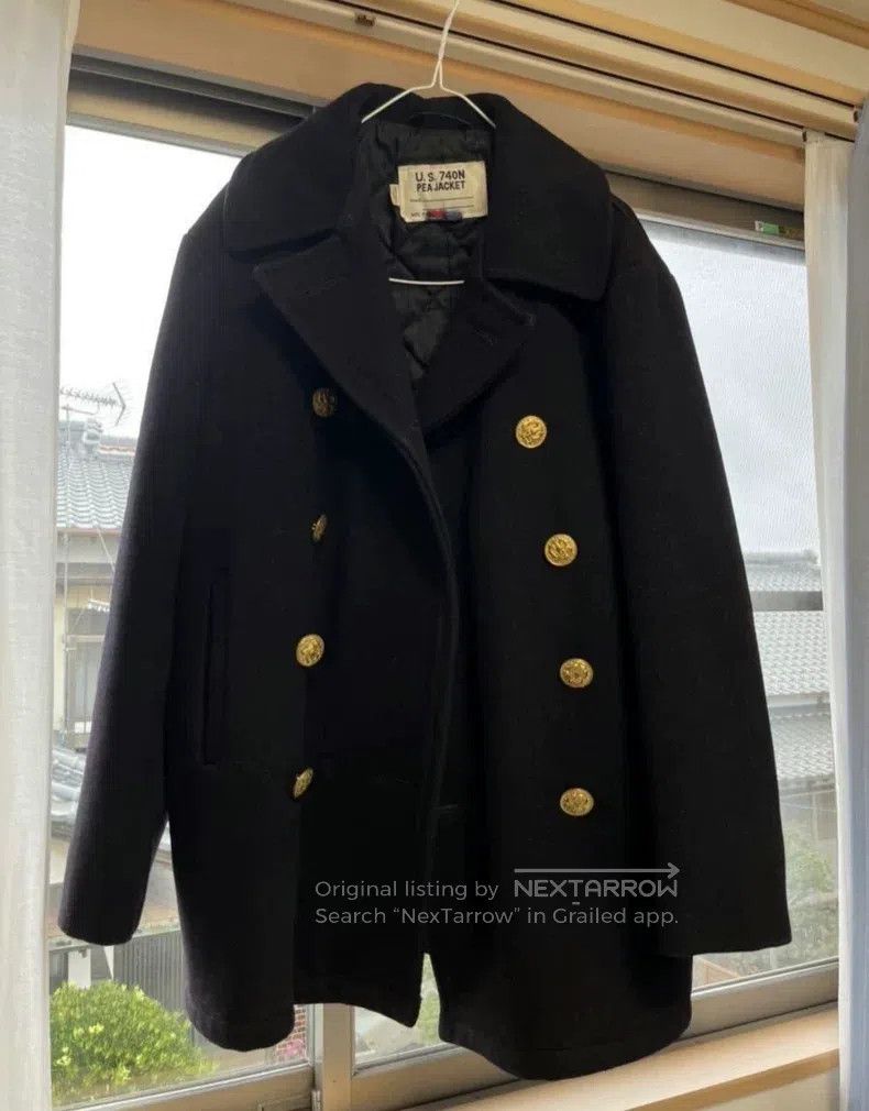 Schott Schott Dark blue navy blue heavy jacket Size US M / EU 48-50 / 2 - 1 Thumbnail