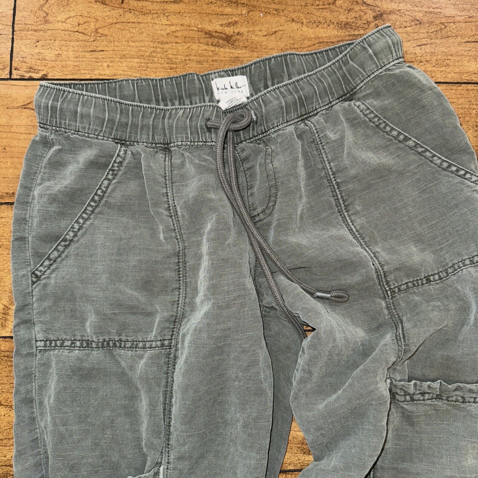 Nicole Miller Nicole Miller Cargo Jogger Pants Olive Green Small 28x28 Size 28" / US 6 / IT 42 - 5 Thumbnail