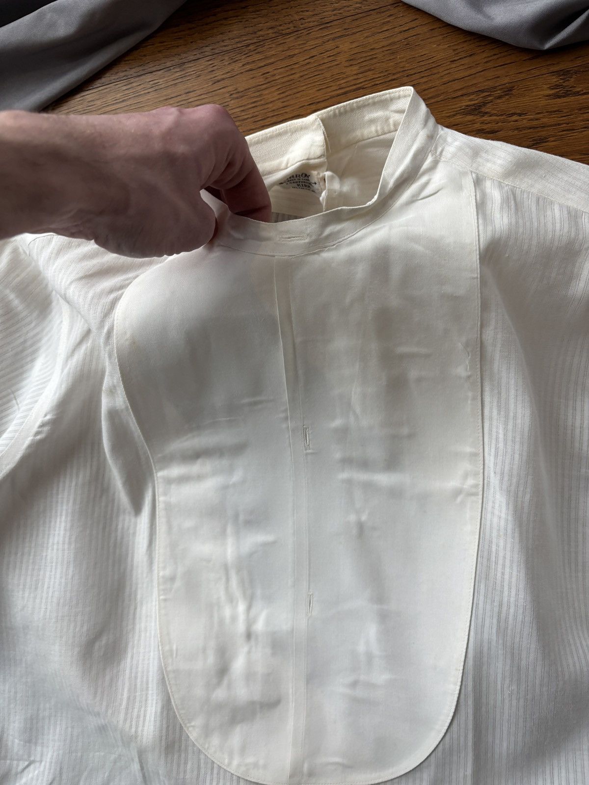 Arrow × Vintage 1940s Bib Front Back Button Dress Shirt Vintage Arrow Size US S / EU 44-46 / 1 - 9 Thumbnail