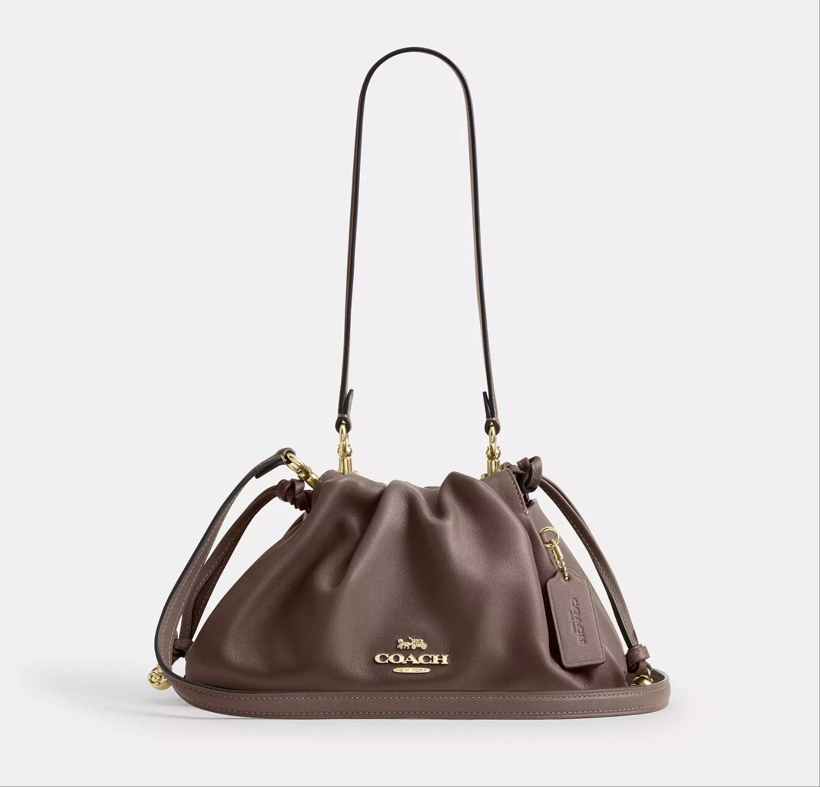 Coach Faye Shoulder Bag With Ruching CV529 Size ONE SIZE - 5 Thumbnail