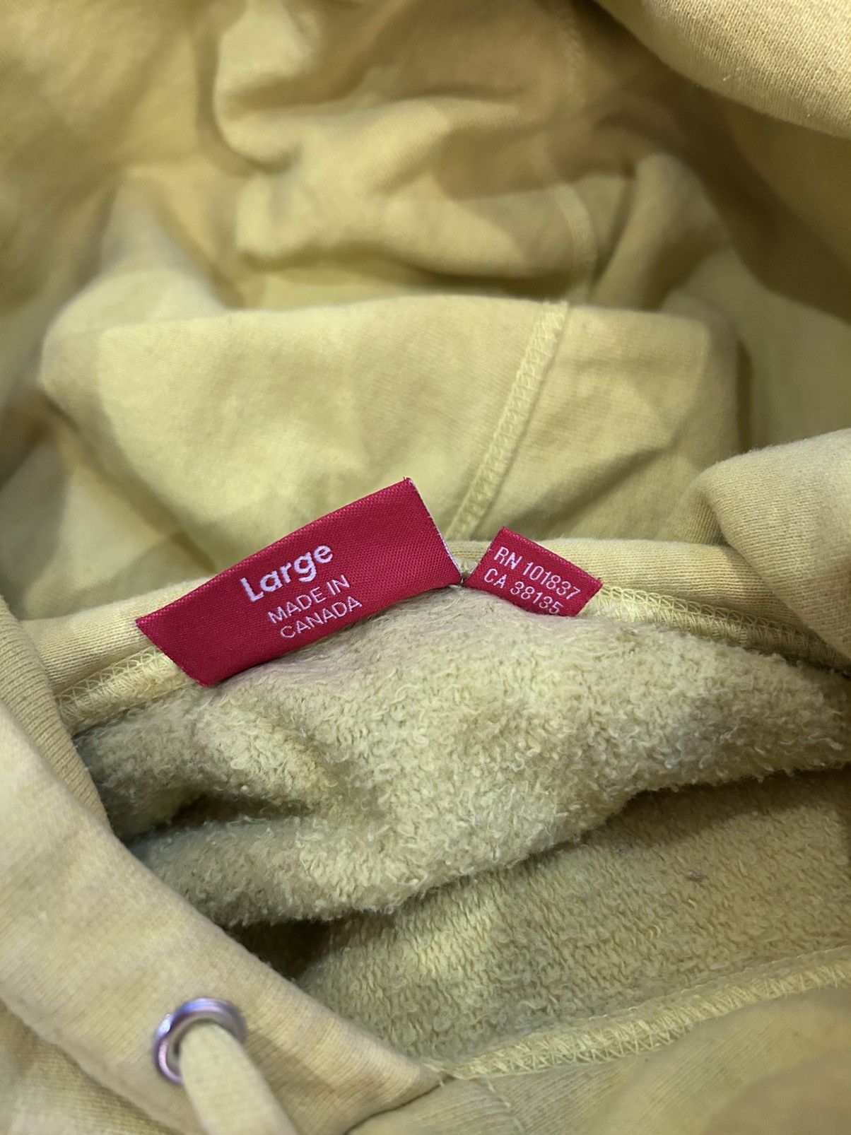 Supreme Supreme Cross Box Logo Hooded Sweatshirt Large Yellow Size US L / EU 52-54 / 3 - 5 Thumbnail