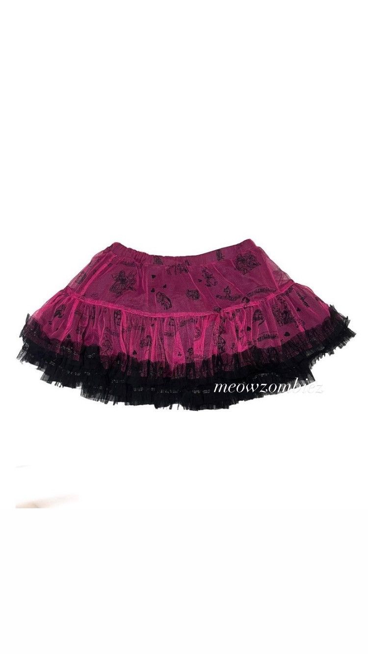 VINTAGE ACDCRAG FLUFFY MESH TUTU MINI SKIRT
