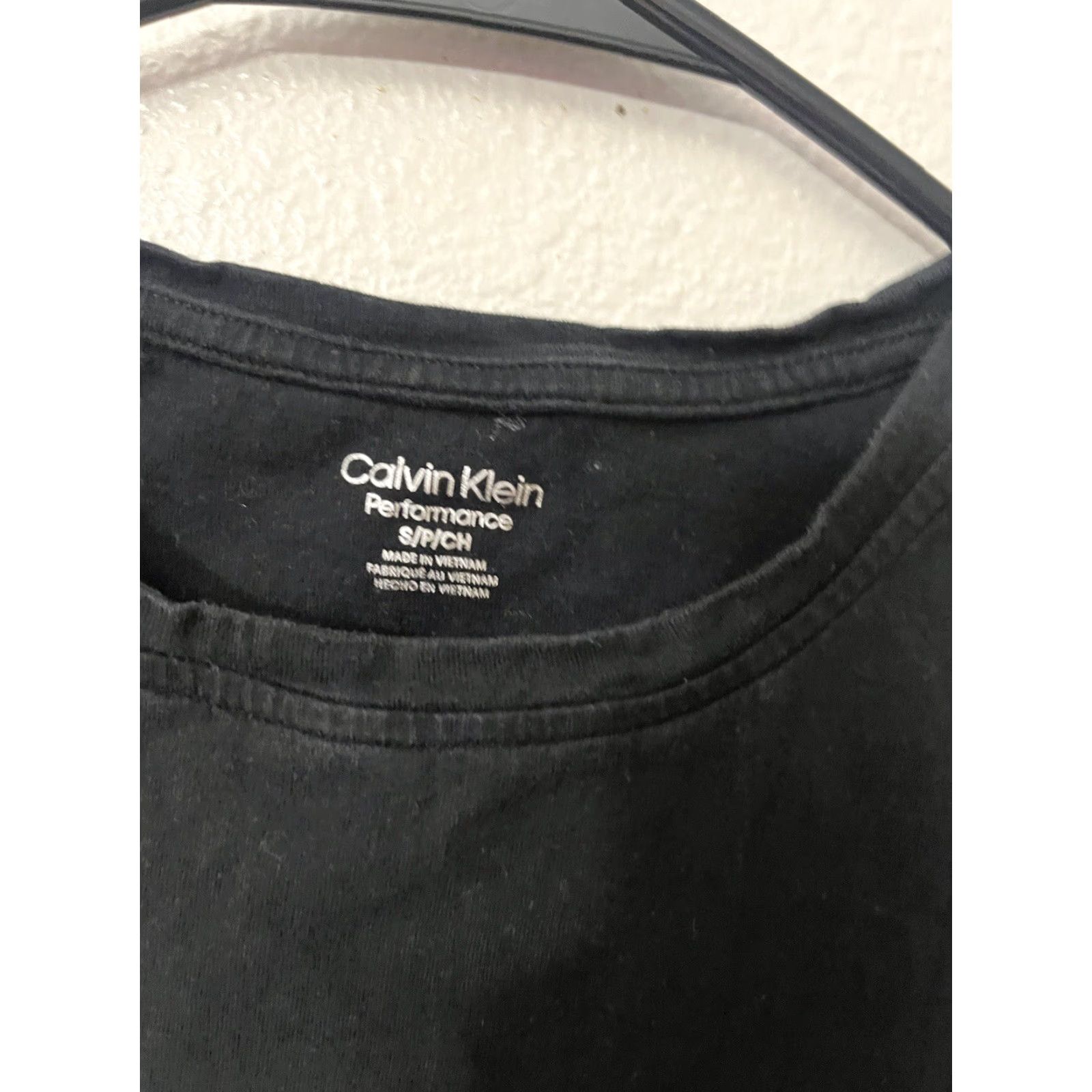 Calvin Klein Calvin Klein T-Shirt Womens Small Black Short-Sleeve Crew Neck Cotton Activewear Size S / US 4 / IT 40 - 2 Thumbnail