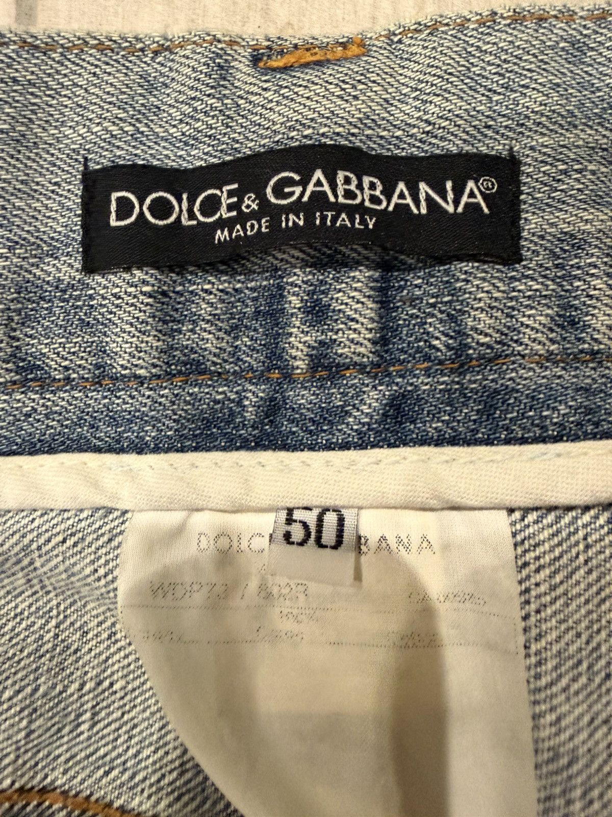 Dolce & Gabbana Dolce & Gabbana Vintage Distressed Washed Denim Size US 34 / EU 50 - 5 Thumbnail