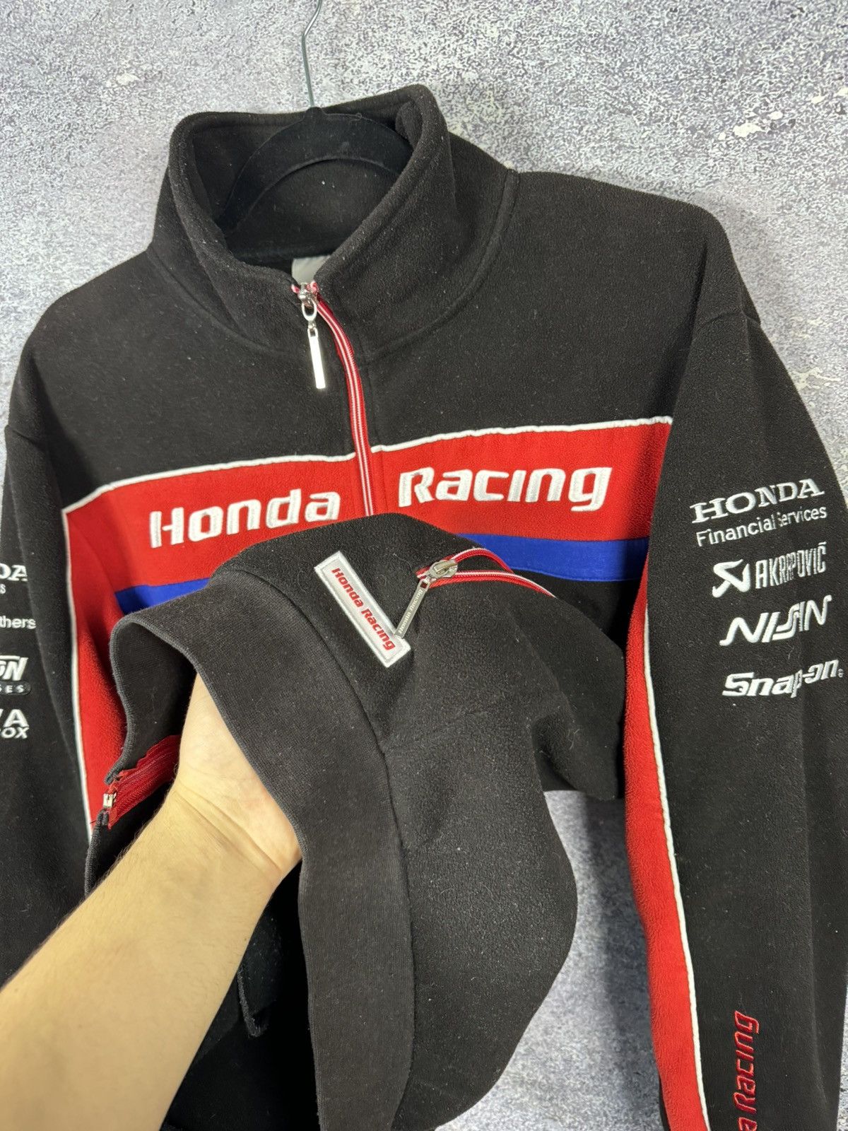 Formula 1 × Honda Honda Fleece Jacket Zip Clinton Castrol Nissin Akrapovich Size US S / EU 44-46 / 1 - 11 Thumbnail