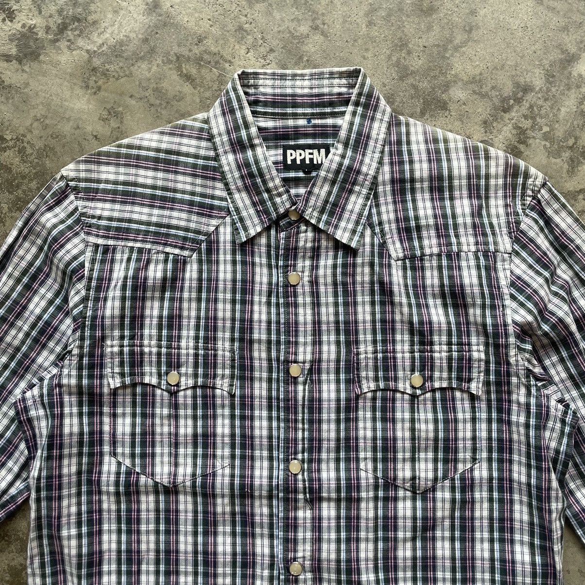 Japanese Brand × PPFM × Vintage 🔥🔥🇯🇵PPFM Anarchy Manchester Checkerd Western Buttons Shirts Size US M / EU 48-50 / 2 - 2 Thumbnail