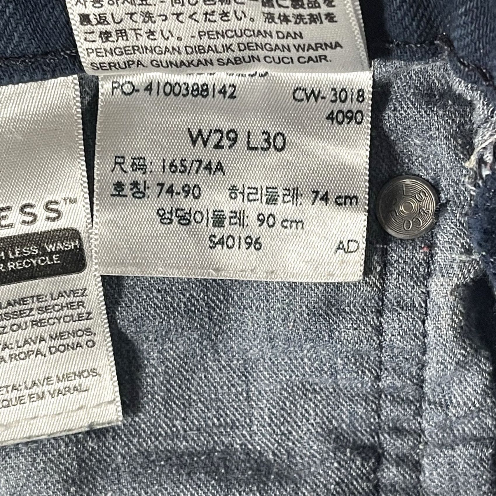 Levi's Levi’s 512 Jeans Mens 29x30 Blue Acid Wash Slim Denim Pants Taper Jeans Size US 29 - 7 Thumbnail