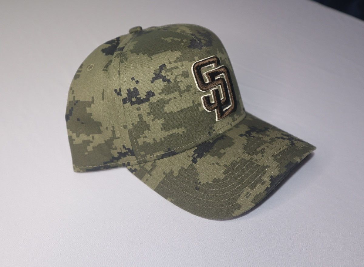 New Era San Diego Padres Camo A-Frame Snapback Hat Size ONE SIZE - 2 Thumbnail