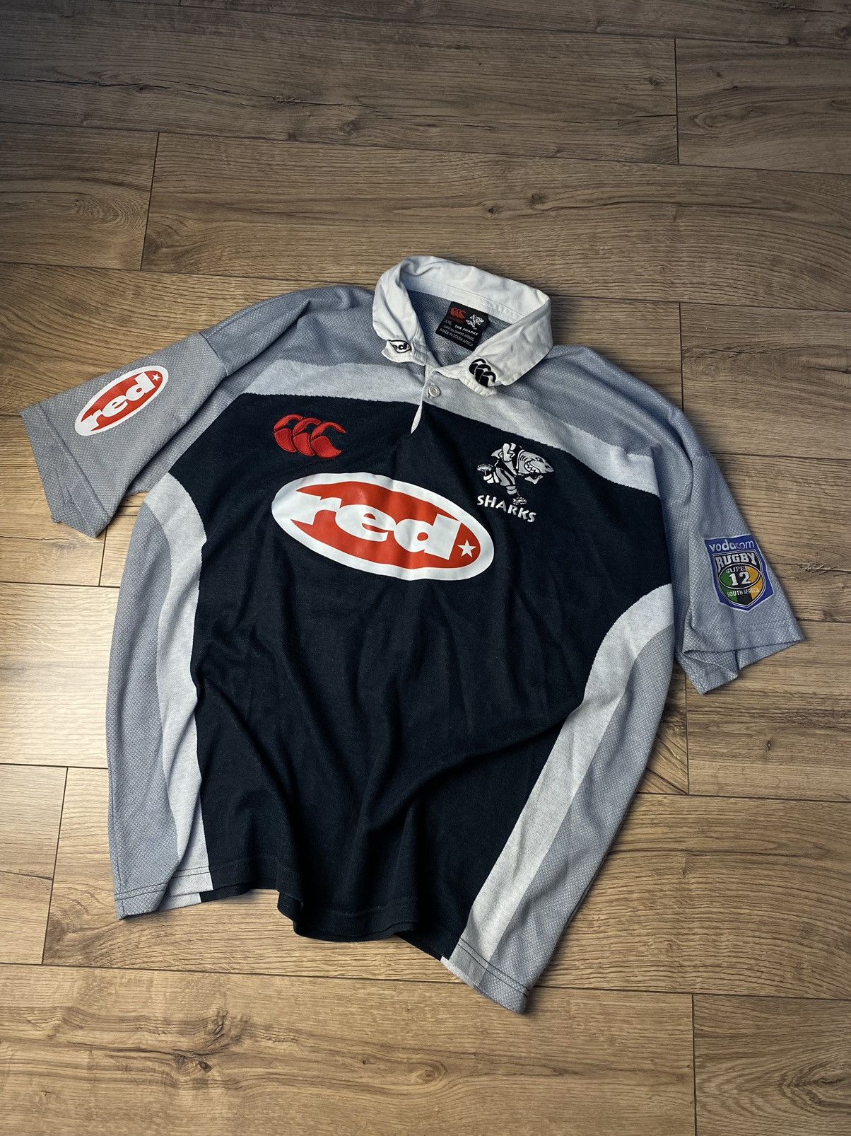 Vintage Canterbury Sharks Reds Rugby Shirt Mens Australia