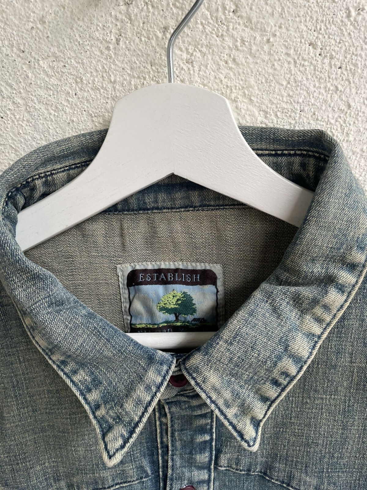 If Six Was Nine 2000s Intheattic Wash Denim Shirt Ifsix LGB Fuga Y2K Hysteri Size US S / EU 44-46 / 1 - 4 Thumbnail