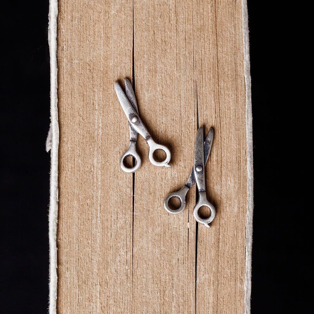 Jewelry × Sterling Silver Scissors Vintage Earrings One Pairs Chrome Jewelry Size ONE SIZE - 3 Thumbnail