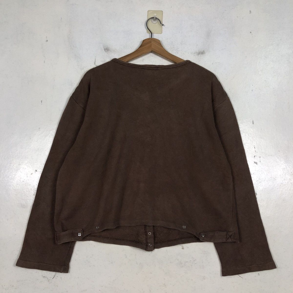 agnes b. 📌Vintage Snap Button Cardigan Agnes B. Rich Brown Size US M / EU 48-50 / 2 - 10 Thumbnail
