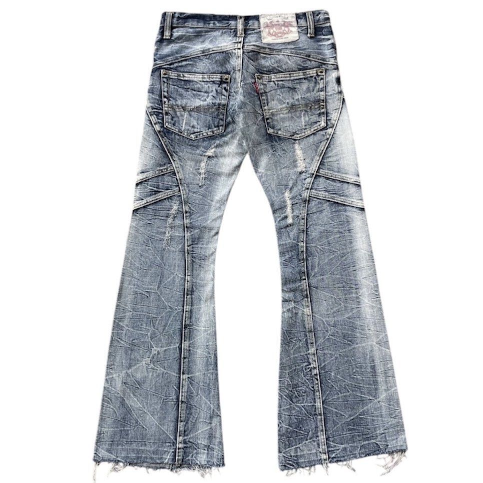 Tornado Mart Tornado Mart Washed Flared Jeans Size US 31 - 2 Thumbnail