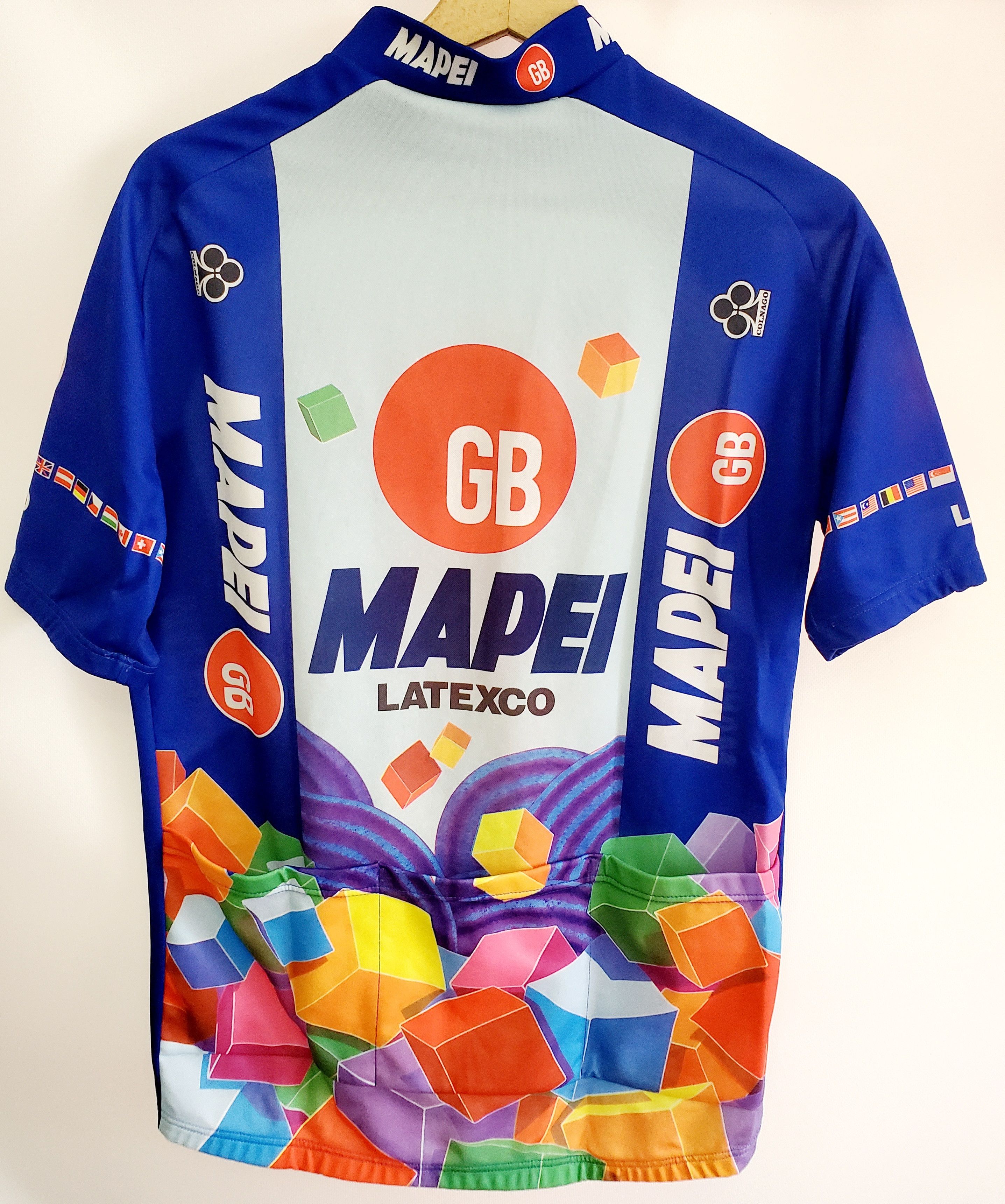 Vintage Vintage Sportfull Mapei Cycling Jersey GB Colnago Latexco L Size US L / EU 52-54 / 3 - 5 Thumbnail