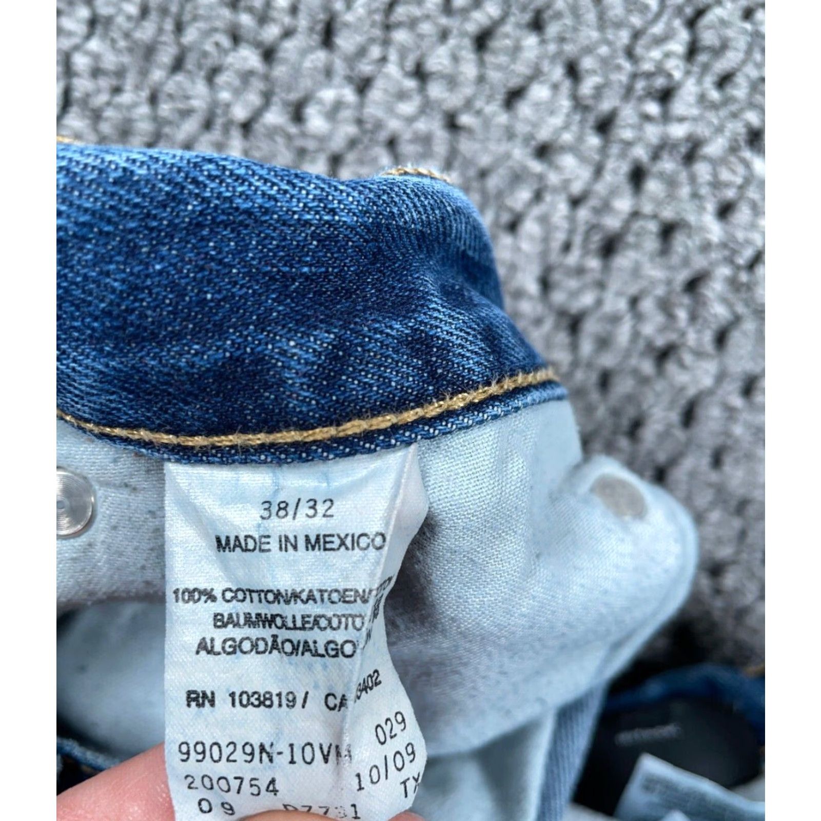 Harley Davidson VINTAGE Harley-Davidson Straight Leg Jeans Men 38 x 32 Blue Denim Biker Motorcycle? Size US 35 - 4 Thumbnail