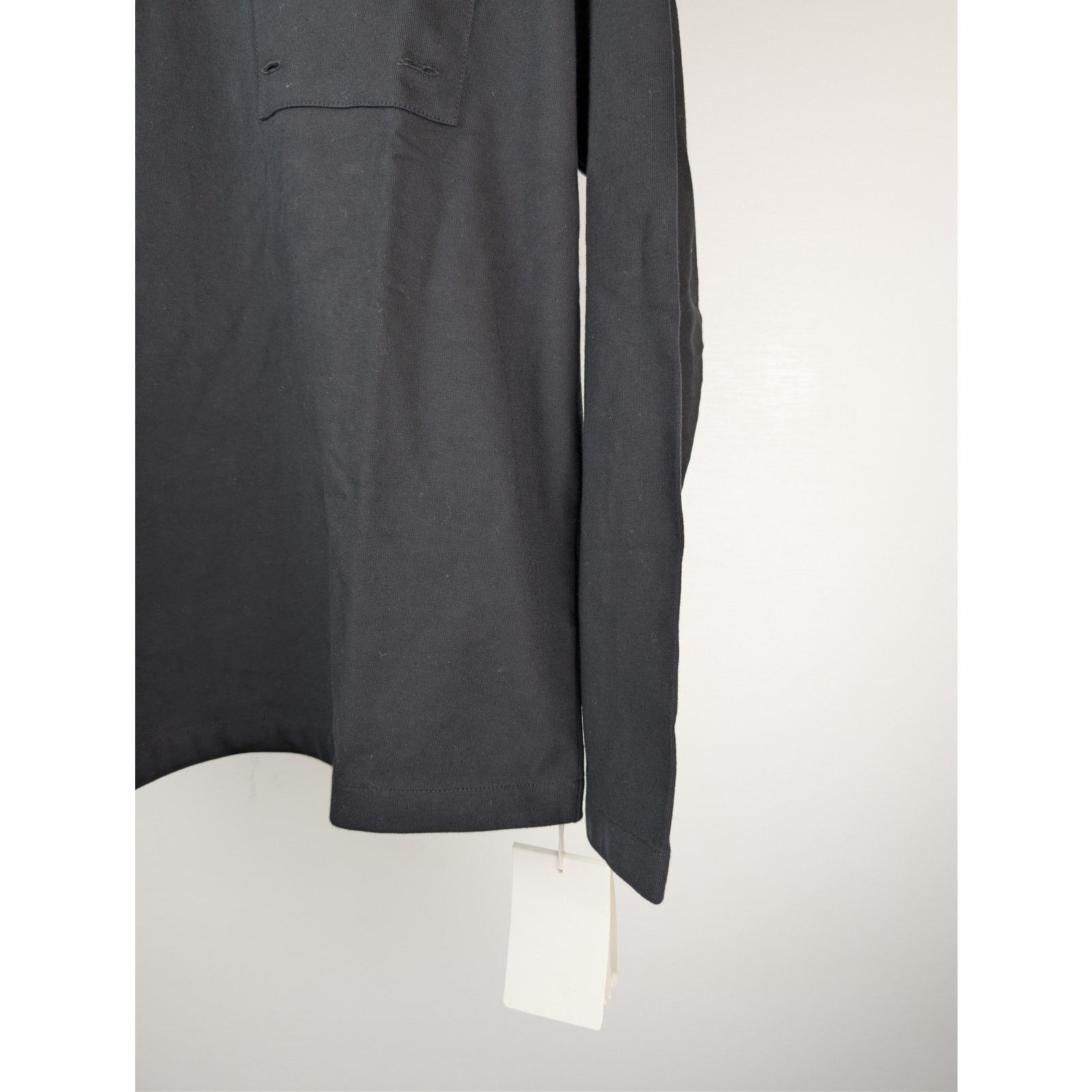Jil Sander o1rshd1 Compact Cotton Jersey Python Pocket T-Shirt in Black Size US M / EU 48-50 / 2 - 8 Thumbnail